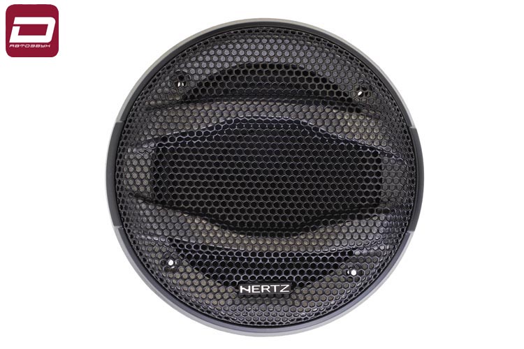 Hertz MP 70.3 среднечастотная акустика 7 см (3 дюйма) вид спереди с гриллем