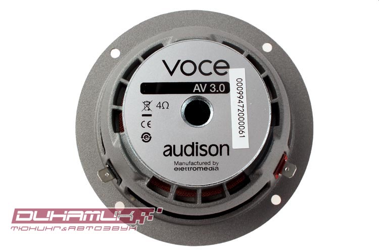 Audison Voice AV 3.0 Set midrange  среднечастотная акустика 7см, RMS_max_ 50_100 Вт, 4 Ом, 200-14000 (4)