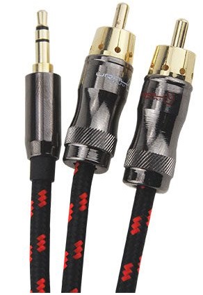 ACV AUX-2RCA  Кабель миниджек URAL Decibel mini jack-2RCA 15 Профессиональный Mini Jack (3,5мм) - 2R