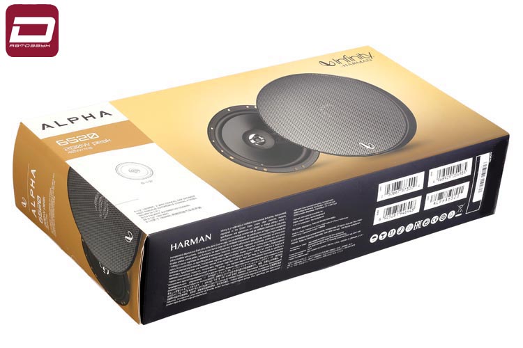Infinity Alpha 6520   2 - полосная коаксиальная акустика 16,5 см. Мощность RMS, Вт _ 40, максимальна