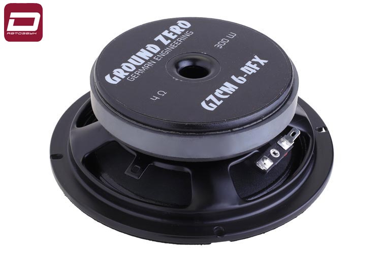 Ground Zero GZCM 6-4 FX  мидбас 16,5см, штука, RMS_макс_ 100_300 Вт, 94 дБ, 3.1 Ом, катушка 1,5__ ма (4)