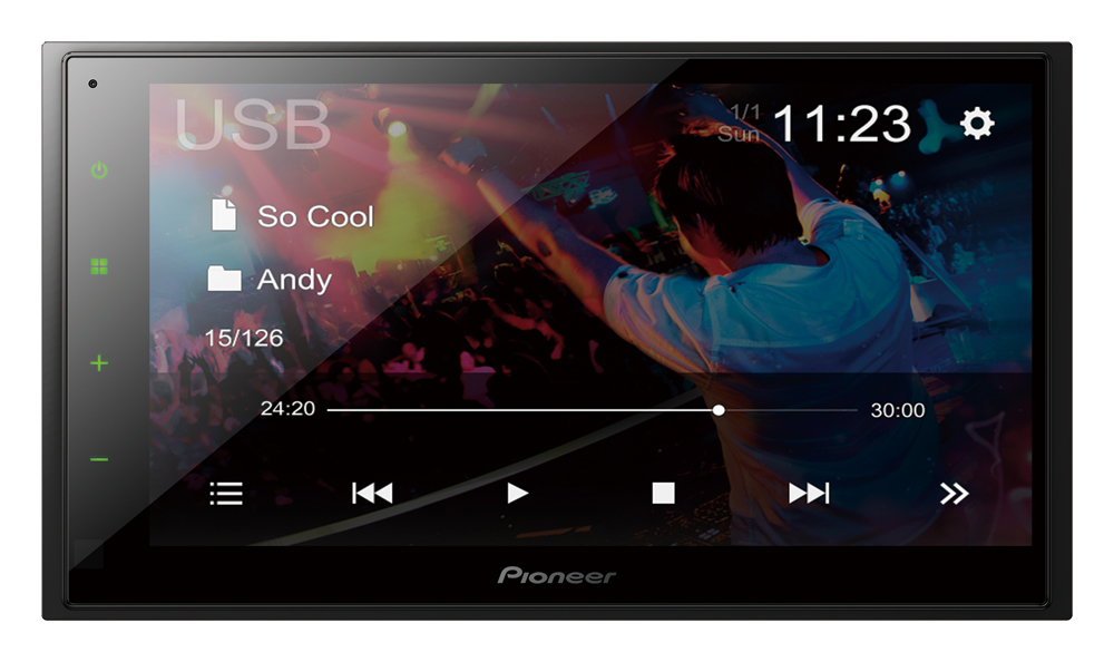 Pioneer DMH-A345BT  2-DIN мультимедиа рессивер, с монитором 6.8_ Clear Type Resistive, BLUETOOTH. We (1)