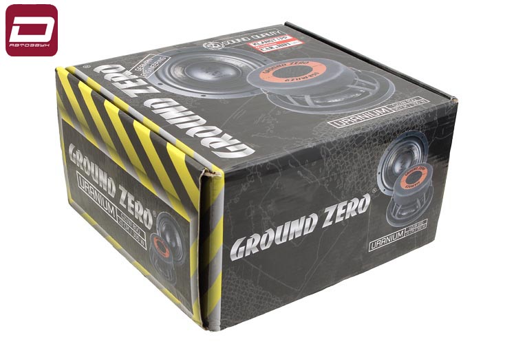 Ground Zero GZUW 8SQ Uranium  сабвуфер 20см for Box, 2+2 Ом, RMS 300 Вт, 85дБ, Fs_Qts_Vas_ 44,5Гц_0, (1)
