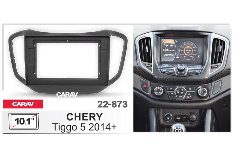 CARAV 22-873   10  монтажная рамка для CHERY Tiggo 5 2014+