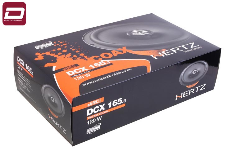Hertz DCX 165.3  2-х полосная акустика 16,5см, 4 Ом, 60_120 Вт, 60-21000 Гц, 93 дБ., НЧ_ прессованна (1)