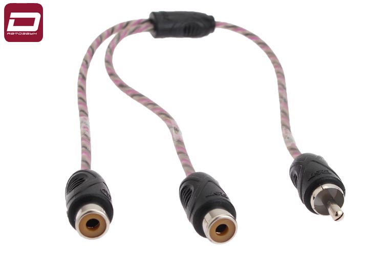 Dynamic State RCC-1M2F  SERIES 0 Сигнальный кабель RCA, Y-адаптер  1 штекер – 2 гнезда, длинна 25 см (2)