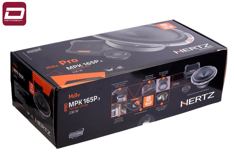 Hertz MPK 165 P.3   2-х компонентная акустика 16,5 см. Максимальная мощность, Вт _ 230. Номиналь (1)