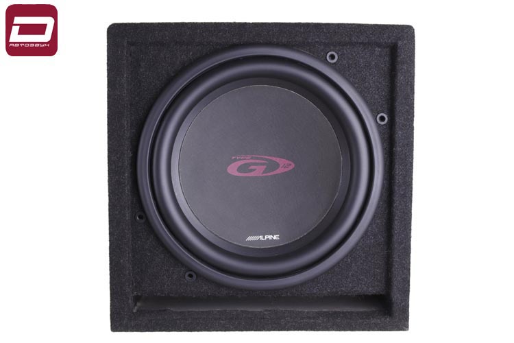 Alpine SBG-1244BR сабвуфер 30см в корпусе с фазоинвертором, RMS_макс.250_800 Вт, 4Ом, 94дБ, 28-200Гц (2)