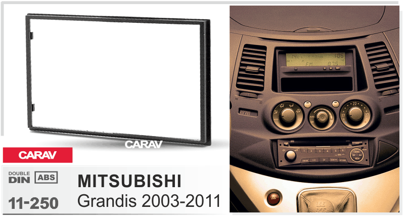 CARAV 11-250   переходная рамка магитолы 2Din для MITSUBISHI Grandis c 2003-2011г.
