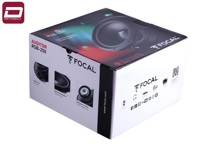 Focal Auditor RSB-250  сабвуфер 25см for Box, 4+4 Ом, RMS_макс. 250_500 Вт, 42-500 Гц, 88дБ, Fs_Qts_ (1)