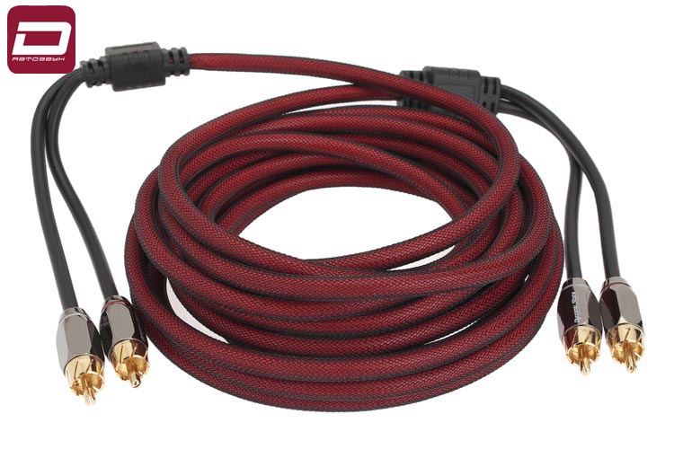 Dynamic State RCE-5.2 SERIES 2   Сигнальный кабель RCA, 2-х канальный, длинна 5м  4 прямых, позолоче