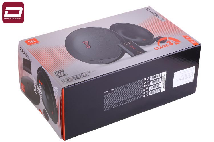 JBL STAGE3 607C  2-х компонентная  акустика 16,5см,  3 Ом, MAX 150Вт, RMS 50Вт, 55Гц-20кГц, 92Дб, вн (5)
