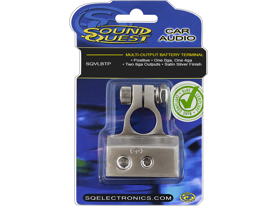 Sound Quest SQVLBTP  аккумуляторная клемма  плюс (+), под силовой провод 1x1 0Ga, 1x4Ga, 2х8 Ga (Kro