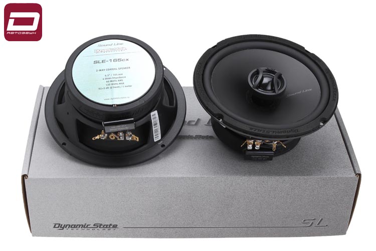 Dynamic State SLE-165cx  2-х полосная коаксиальная акустика 16,5см (6,5_), пара. (6)