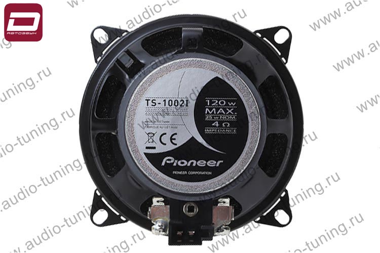 Pioneer TS-1002i 2-х полосная акустика 10см, без сеток, ном._макc. 25_120 Вт, 38-29000 Гц, 87 дБ, ма (4)