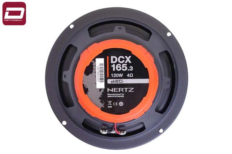 Hertz DCX 165.3  2-х полосная акустика 16,5см, 4 Ом, 60_120 Вт, 60-21000 Гц, 93 дБ., НЧ_ прессованна (5)