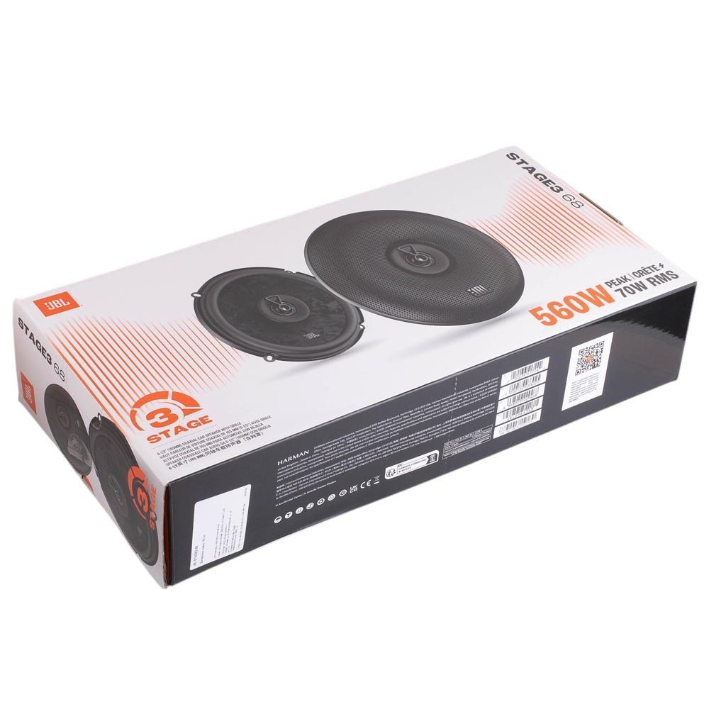 JBL STAGE3 68 2-полосная коаксиальная акустика 16см упаковка