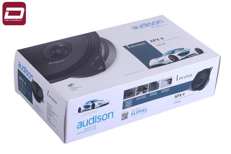 Audison Prima APX 4 2-х полосная акустика 10см, RMS_max_ 40_120 Вт, 4 Ом, 80-23000 Гц, 91 дБ, диффуз (2)