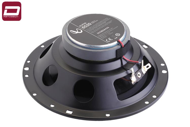 Infinity Alpha 6520   2 - полосная коаксиальная акустика 16,5 см. Мощность RMS, Вт _ 40, максимальна (4)