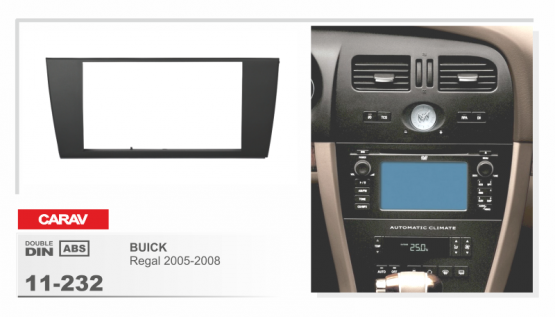 CARAV 11-232  переходная рамка магитолы 2DIN для BUICK Regal 2005-2008г.