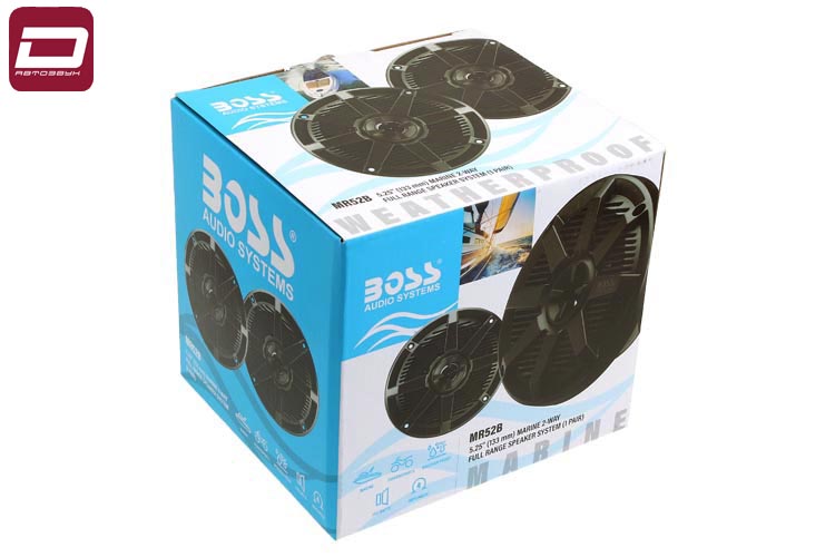 Boss Audio Marine MR52B  2-х полосная коаксиальная акустика 13 см, RMS max  75 150 Вт, 4 Ом, 80-2000 (1)