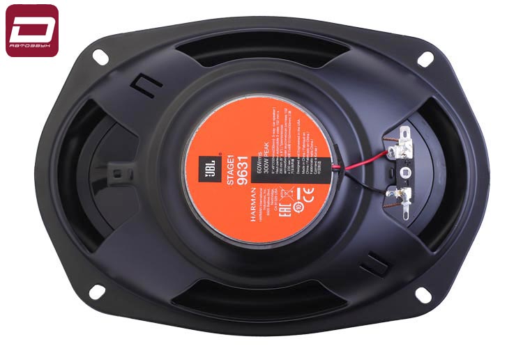 JBL STAGE1 9631   3-х полосная коаксиальная  акустика 6x9_, 4 Ом, 60_300 Вт, 50-21000 Гц, 89дБ. Мате (6)
