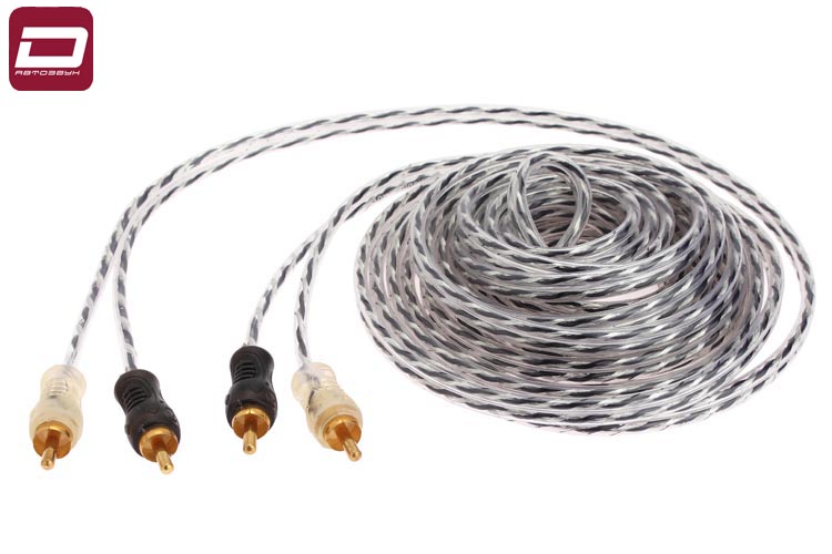 AUDIO NOVA RC4-5M ECO  Сигнальный кабель RCA, 2-х канальный, длинна 5м, витая пара, медный проводник