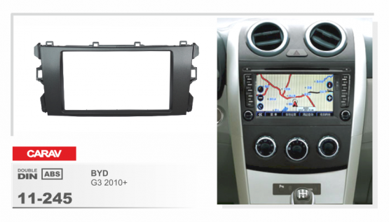 CARAV 11-245  переходная рамка магитолы 2DIN для BYD G3 с 2010г.