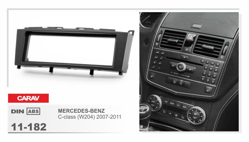 CARAV 11-182  переходная рамка магитолы 2DIN для MERCEDES С-class (W204)  2007-2011г.
