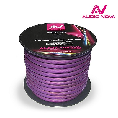 AUDIO NOVA PCC 33 Силовой кабель 33 мм , в катушке 30 м, высоко качественная медь 99,99%, гибкая из